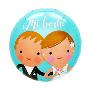 Ballons de fête Mi Boda 45x53cm pour décoration de mariage, lot de 12 pièces - Product Image 2