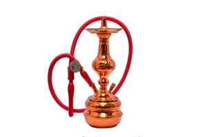 Auténtico Set de Shisha/Hookah Khalil Mamoon Egipcio Hecho a Mano con Grabado en Cobre y Latón, con Manguera (49 cm) - Product Image 6