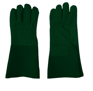 Gants de soudage TIG à double paume robustes Gants de sécurité en cuir fendu de grain de vache Résistance thermique ignifuge - Product Image 5