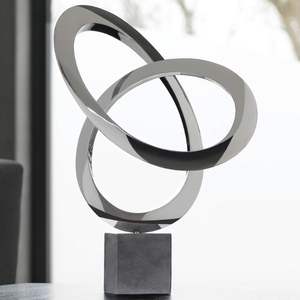 Sculptures d'œuvres d'art abstraites en métal fabriquées à la main sur mesure Accent décoratif tendance Fabriqué au format corde en aluminium Fournitures manufacturées - Product Image 1