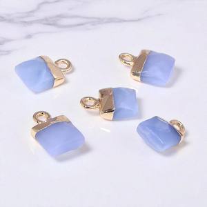 Carved <b>Mini</b> <b>Bag</b> Shape Purple Agate Stone Pendant - Natural Stone Charm Pendant Pendant for Women Craft Jewelry - Product Image 1