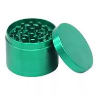 Broyeur à herbes manuel en métal, couleur personnalisée, logo, accessoire pour fumer le tabac, 40 mm, 50 mm, 55 mm, 63 mm, couleur noire en stock