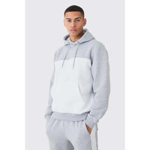 Survêtement personnalisé en gros de haute qualité, vêtements de rue tendance pour hommes, survêtement à deux pièces pour hommes, survêtement à capuche court - Product Image 6
