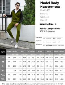 Vente en gros OEM Ensemble de vêtements de sport 2 pièces pour hommes Sweat à capuche zippé avec logo personnalisé et pantalon de survêtement Tenue respirante décontractée - Product Image 6