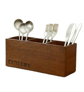 Wooden Cutlery Holder for Cutlery and Utensils Holder New Wooden Cutlery in New Style Woden Caddy High Quality Long Lating - Product Image 1