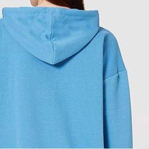 Sweat à capuche surdimensionné en coton éponge française de haute qualité pour femmes épaule tombante en polaire épaisse avec impression personnalisée pour la saison d'hiver - Product Image 6