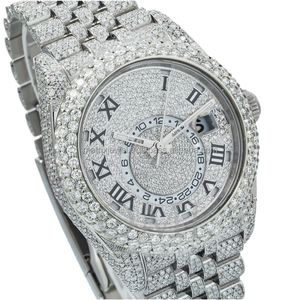 นาฬิกากลไกสไตล์ฮิปฮอปดีไซน์ล่าสุดนาฬิกา CVD หน้าปัดสี่เหลี่ยมเคลื่อนไหวอัตโนมัติ VVS ทำแล็บประดับเพชร - Product Image 1