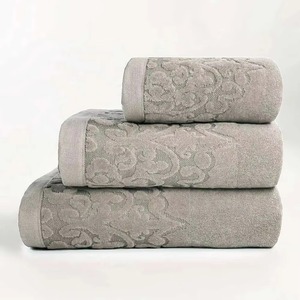 Ensemble de serviettes de bain de luxe en jacquard blanc pour hôtel, 100% coton, grande serviette de plage, serviette de bain à séchage rapide, absorbante - Product Image 1