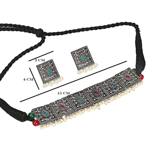 Colgante de circonita multicolor de 7 cuadrados para ocasiones festivas - Product Image 4