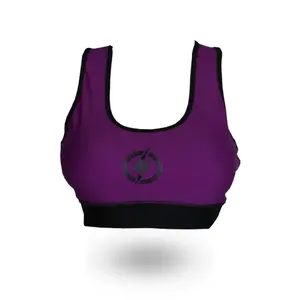 Ultra Soft Reversible Women's Sports Bra Custom Made Lightweight Breathable Fitness <b>Apparel</b> Plus Size Training Top for Women - Product Image 1