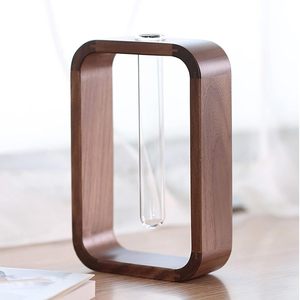 Modern <b>Retro</b> Dining Table With Solid Wood Small Flower and Dry Vase <b>Decor</b> for Wedding Living Room Decorations - Product Image 2