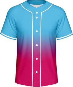 Maillot de baseball personnalisé sublimé 100% polyester évacuation de l'humidité impression couleur équipe et ligue prêt OEM/ODM disponible - Product Image 1