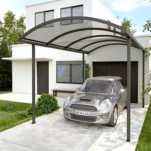 Abri de voiture extérieur en aluminium facile à assembler avec toit en polycarbonate résistant aux chocs, marqué CE, abri de garage professionnel - Product Image 1
