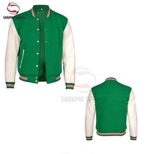 Chaqueta Varsity de Béisbol para Hombre, Estilo Urbano, con Mangas de Cuero, Personalizable, Precios al por Mayor, Temporada de Invierno - Product Image 5