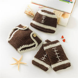 EFANBEANIE Accessoires de photographie pour nouveau-né fille, vêtements tricotés au crochet faits à la main, tenue super mignonne pour bébé, ensembles cadeaux - Product Image 3