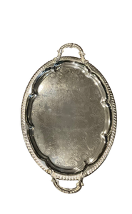 Plato Ovalado de Aluminio para Servir al por Mayor con Borde, Decoración Rústica Antigua, Plato de Metal para Servir en el Hogar, Hotel y Restaurante - Product Image 6