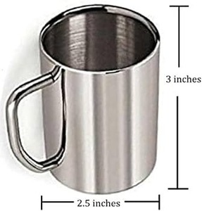 Mug en acier inoxydable de haute qualité, mug à café et à bière argenté avec poignée, mug à café, à lait et à thé en métal antirouille, le plus vendu sur les salons professionnels - Product Image 3
