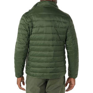 Veste chaude d'hiver pour hommes personnalisée OEM/ODM Veste matelassée à la mode avec col montant et logo avant Nouveau design - Product Image 2