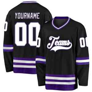 Maillot de hockey sur glace en maille polyester de haute qualité avec impression par sublimation pour hommes, nom et numéro de joueur personnalisés, maillot de hockey sur glace pour hommes - Product Image 5