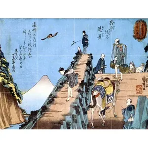 Mural de cerámica de decoración japonesa, azulejo contra salpicaduras para baño, sala de estar, dormitorio, almacén, supermercado, parque, patio, uso Interior - Product Image 1