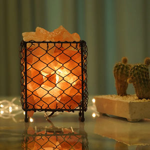 Elegante soporte de cesta de metal hecho a mano con diseño de amor y tazón tallado para trozos de sal del Himalaya y decoración Natural del Hogar - Product Image 4