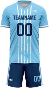 Ropa de fútbol del equipo nacional para niños Nueva temporada jersey de manga corta traje de entrenamiento de fútbol al por mayor con uniforme de sublimación - Product Image 5