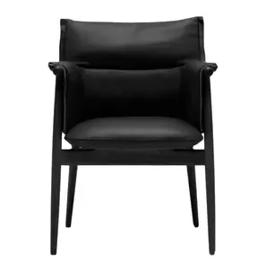 Sillas de salón de diseño nórdico de Estilo Vintage al por mayor de fábrica con respaldo medio y reposabrazos sillas de hotel sillas de comedor