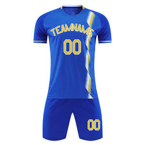 Uniforme de fútbol unisex de moda Diseño personalizado 100% Kit de fútbol de poliéster para uso al aire libre - Product Image 5