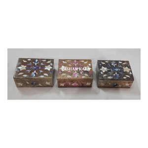Antique Design Indian Best Quality Handmade Natural Soapstone Inlay Mother of Pearl for Jewelry Storage <b>Boxes</b> in <b>Cheap</b> Price - Product Image 1