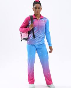 Chaqueta de Calentamiento para Porristas, Uniforme de Equipo para Mujeres Adultas, Logotipo Personalizado con Pedrería, Ropa Deportiva al por Mayor, OEM ODM, Alta Calidad - Product Image 1