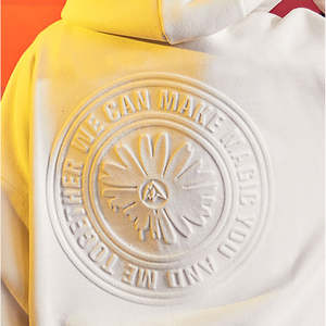 เสื้อฮู้ดดี้ยูนิเซ็กซ์สำหรับฤดูหนาวลายนูน3D ผ้าฝ้าย100% แบบสวมหัวโอเวอร์ไซส์ลายสีทึบหนัก - Product Image 2