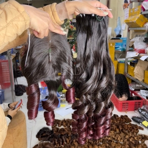 Extensions de cheveux humains vietnamiens de qualité supérieure, prix avantageux, cheveux raides et volumineux, couleur ombrée, ensemble de mèches avec fermeture, 2025 - Product Image 6