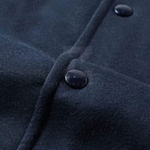 Concevez votre propre veste universitaire d'hiver personnalisée avec col montant et logo frontal 100% coton de haute qualité pour hommes - Product Image 5