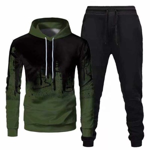Survêtement pour homme sur mesure, de haute qualité, manches longues avec cordon de serrage, uni, confortable, décontracté, vêtements d'hiver - Product Image 3