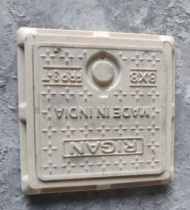 ฝาปิดท่อระบายน้ำทรงสี่เหลี่ยม ริกัน สีน้ำตาลอ่อน ทำจากไฟเบอร์กลาส ขนาด 8x8 นิ้ว รับน้ำหนักได้สูง เหมาะสำหรับงานระบายน้ำในอุตสาหกรรม - Product Image 4