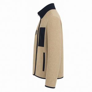 OEM/ODM sólido patrón de lana Sherpa chaqueta personalizada hombres y mujeres forro polar invierno prendas de vestir exteriores bajo MOQ venta al por mayor Streetwear abrigo - Product Image 6