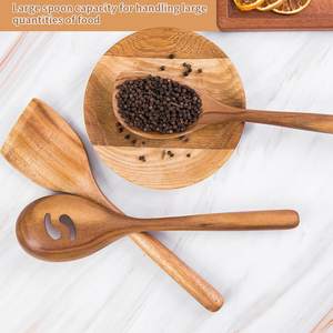 <b>Kitchen</b> cookware tools <b>utensil</b> set acacia <b>wood</b> <b>utensils</b> cooking spatula sets eco friendly homeware tool - Product Image 4