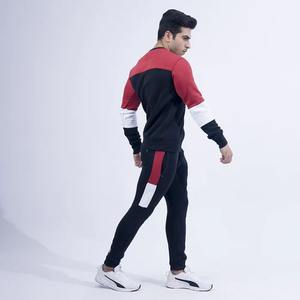 Vêtements de sport personnalisés OEM, survêtements d'entraînement en polaire pour hommes, ensemble de survêtements deux pièces pour hommes, survêtements d'entraînement de gymnastique pour hommes - Product Image 4