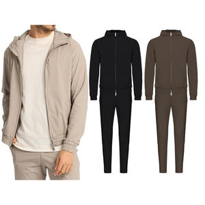 Chándal con logotipo personalizado, traje beige de fútbol para hombre, venta al por mayor, chándal con logotipo personalizado, ropa de calle, chándal para hombre - Product Image 2