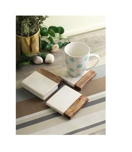 แผ่นรองแก้วหินอ่อนพรีเมียม - ดีไซน์หรูหราทันสมัย ทนทาน ปรับแต่งขนาดและรูปทรงได้ เส้นผ่านศูนย์กลาง 400 มม. สำหรับใช้ภายนอก/ภายใน - Product Image 1