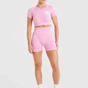 Taille adulte bon prix dames haute rue mode ensemble droit 100% coton pull haut court femmes vêtements hiver ensembles pour filles - Product Image 2