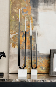 Bougeoir en aluminium fait main pour l'espace de méditation - Product Image 2