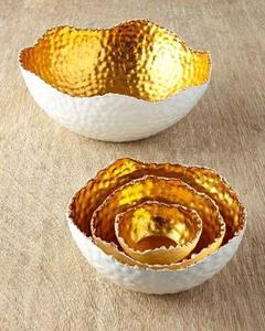 Gold Decorative Handmade Metal Chocolate <b>Bowl</b> Luxury <b>Dessert</b> <b>Bowl</b> <b>for</b> Wedding Party Hotel Event Cultural Gift Display - Product Image 6
