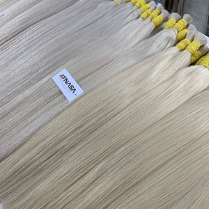 Prix de gros Extensions de cheveux en vrac Cheveux de donneur vietnamien Double noyade 100 grammes Toutes les couleurs 14 pouces - Product Image 1