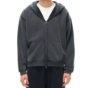 <b>Men's</b> Fleece <b>Hoodie</b> Heavyweight Custom Sun fade Pullover Drop Shoulder Sweatshirts Embroidery <b>Thick</b> Warm Streetwear <b>Mens</b> <b>Hoodie</b> - Product Image 3