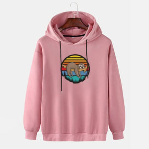 Pull-over personnalisé à capuche en coton épais vierge Vintage Distressed Sweat à capuche surdimensionné pour hommes - Product Image 1