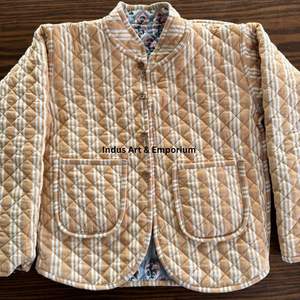 Chaqueta Acolchada de Algodón Vintage Hecha a Mano para Niños, Chaqueta Acolchada de Algodón Vintage Jaipuri de Manga Larga para Niños - Product Image 3