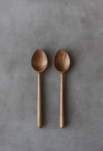 Juego de Cucharas de Madera Hechas a Mano, Naturales, Lisas y Ecológicas, Colección de Utensilios de Cocina, Perfectas para Cocinar, Servir y Remover - Product Image 5