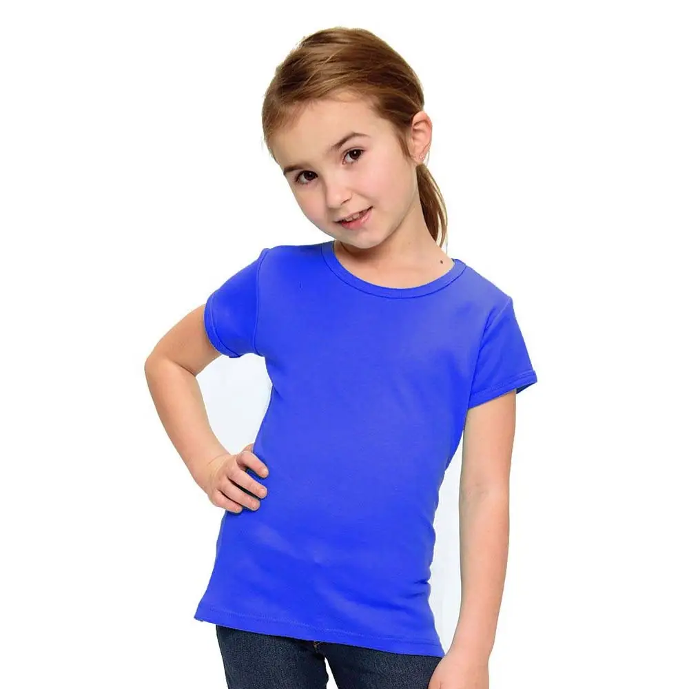 2023 Kids Summer T-Shirt Boys Girls Cotton Plain Tee Top Sports School TEE Shirts