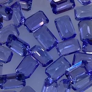 Tanzanita Natural de alto grado facetada 4x6 5x7 6x8 7x9 8x10 9x11 10x12mm corte esmeralda azul para la fabricación de joyas sueltas con tratamiento térmico - Product Image 4